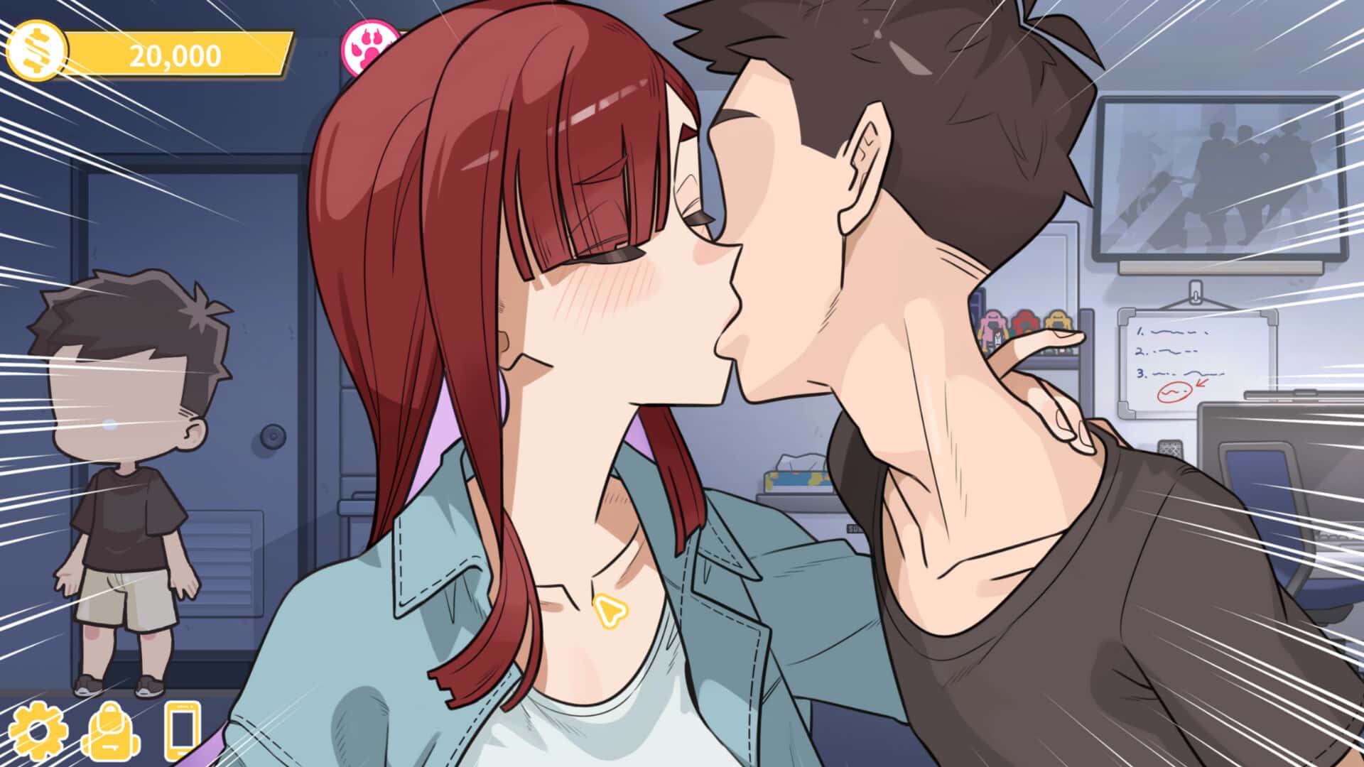 开张啦 微笑咖啡厅插画